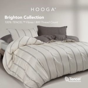 HOOGA Brighton 800TC 100% TENCEL Lyocell Bedsheet Fitted Sheet Set (Orange Label)