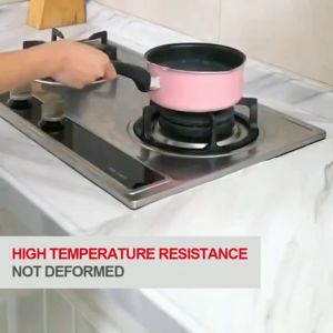 10M Marble Wallpaper & Anti-Smoke Kitchen Wall Sticker: Self Adhesive Home Decor