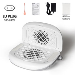 Máy Hút Bụi Móng Tay Kép Gấp Gọn 3 Tốc Độ Động Cơ Không Chổi Than Dành Cho Salon Làm Móng Chuyên Nghiệp
