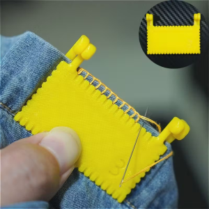 Clip-On Sewing Lock Tool for Edge Finishing. Durable Plastic Easy to Use for Beginners & Elderly. Ideal for Fabric Repair & DIY