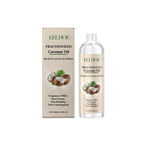 Eelhoe ดูแลเส้นผมน้ำมันมะพร้าวการเจริญเติบโตของเส้นผมช่วยบำรุงแห้งต่อต้านการชี้ฟูเรียบซ่อมแซมเส้นผมที่สึกหรอดูแลเส้นผม100มล.