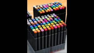 Bút dạ 48 cây TẶNG kèm túi touchshi sét combo 48 chiếc bút  nhiều màu cho bé tập tô màu tập viết vẽ sáng tạo