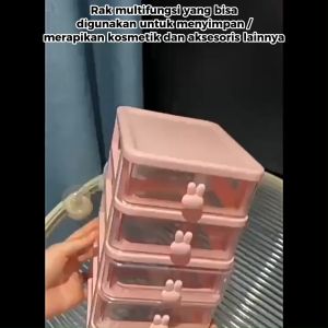 MI-K152 Rak Meja Laci Penyimpanan & Rak Susun Makeup Organizer Multifungsi