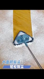 145 # Triangular snow mop + 2 Cloth ( 150cm ) # 三角布拖把雪尼尔布头 + 2 纤维布头 ( 150cm )