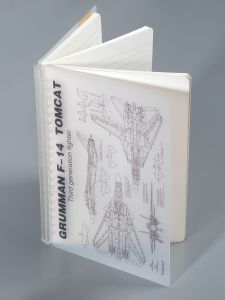 Creative Minimalist Transparent PP Loose Leaf Notebook A5 Detachable Spiral Bound Aviation Pattern Business Supplies Notebook