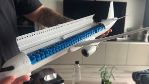 Mô hình Airbus AIRBUS A321 Mode tỷ lệ 1.100 Mô Hình Máy Bay In 3D Nhựa PETG - Màu Trắng DIY Tự Sơn