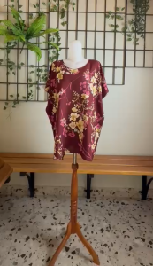 MUAT 80-100KG!!! BAJU BLUS BALI ATASAN BLOUSE JUMBO BIGSIZES LD 140 FIT TO 4XL SJ/K BUNGA REAL PICT
