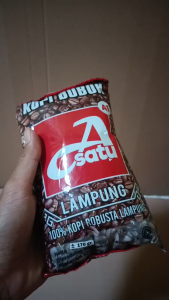 Kopi Robusta original Asli Lampung Cap A1 | Kopi Bubuk Lampung Merek A Satu atau A Satu. Kopi Bubuk Kiloan Murah