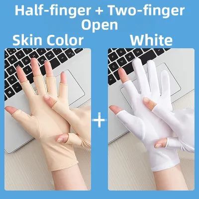 JIFANPAUL | UV Protection Breathable Driving Cycling Fingerless Gloves for Women