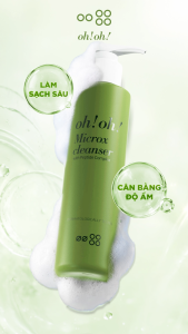 Sữa rửa mặt dịu nhẹ thanh lọc da oh!oh! Microx Cleanser 150g