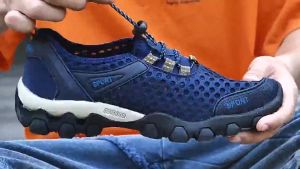 Leedoo Sepatu Hiking Pria Waterproof Sepatu Gunung Outdor Hitam MH205 - sepatu gunung pria outdoor