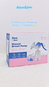 MOMI HOMI 3027 Premium Pompa Asi Manual Portable Breast Pump / Breast Milk Saver Set Dengan Botol Dot 150ml / 180ml BPA FREE Pumping Asi Manual Breastpump Pompa Air Bayi Breastfeeding