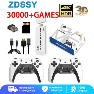 ZDSSY High-Definition 4K M8 PRO Video Game Console 2.4G Double Wireless Controller Game TV Stick 30000 Games 64GB Retro Games  For TV boy gift