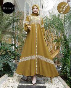 COD-GAMIS BUSUI WANITA FREE KERUDUNG TERLARIS-GAMIS POLOS WANITA APLIKASI BORDIR-GAMIS BORDIR WANITA TERBARU 2023