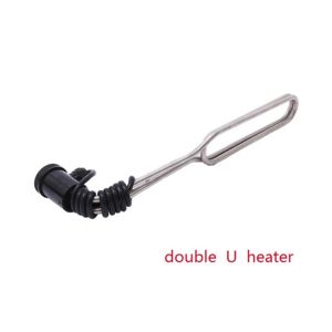 3KW double U-shape heating element with round bakelite headStainless 304 electric heat tube with 1.5m wire for plating bath