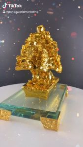 JASONGO123 Feng Shui Gold Tree Statue Golden Money Coin Tree of Wealth And Abundance Decor Talisman Figurine