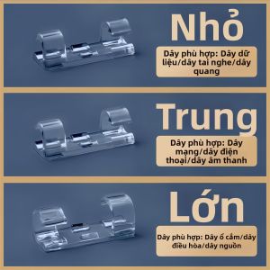 WEIKAMAYI | Kẹp Quản Lý Dây Tự Dán Treo Tường