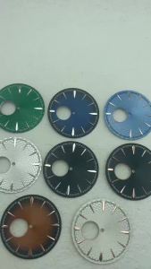 New Style 35mm NH38 Dial Radiant Texture Cocktail Watch Dial Suitable for NH35/36/38 Movement Silver Rose Gold Claw Markers Mod