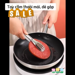 [HCM] Kẹp gắp thức ăn bằng thép không gỉ inox 304 cao cấp -DA888