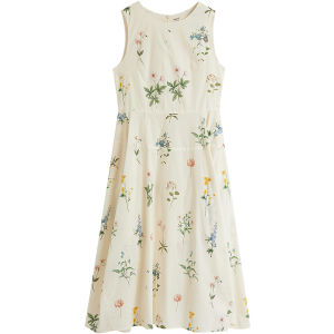 INMAN | Sweet Floral Sleeveless Long Dress