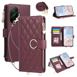 szhaiyu | Crossbody Flip Leather Zipper Wallet Card Slots Stand Phone Case for Xiaomi Poco X8 Pro Max X7 F8 Pro F7 UItra Protective Cover