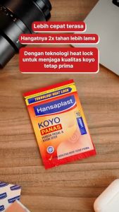 HANSAPLAST Koyo Panas 1 Box 10 Sachet isi 10 Lembar - Meredakan Pegal Linu & Nyeri Otot