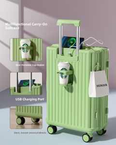 MIMANI | New 2026 Edition Quiet Multi-directional Wheel Luggage 20 Inch