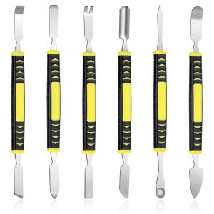 Hardened claw nail double headed pry bar 6-in-1 disassembly battery screen frame flat pry bar injection molding repair tool