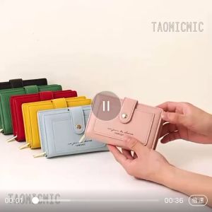KENABGS#8735 Wallet for Women designed with multiple card slots cash compartment secure zippered section for coins.