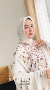 ELMEERA Mukena Dewasa 2 in 1 Rayon Reactive Premium By Ademin Co