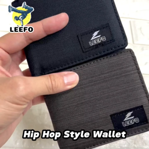 Ready Stock!!  LEEFO Free Style (Small) Size Bifold Men Short Wallet Scratchproof Polyester Viral