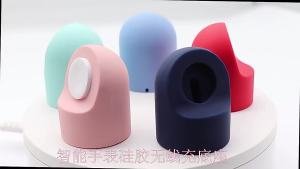 Đế sạc tương thích với Watch Series 9 8 Ultra 7 6 5 SE 4 3 2 đế sạc silicone giá đỡ cáp sạc