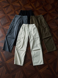 OUMULONG | Quần Jeans Đựng Nhiều túi Phong Cách Đường Phố Dáng Thẳng Rộng
