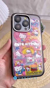 NEW Case!! CUTE KITTY HK CARTOON CASE COMPATIBLE FOR ip 15 PROMAX 15 PRO 15 PLUS 15 14 PROMAX 14 PRO 14 PLUS 14 13 PROMAX 13 PRO 13 12 PROMAX 12 PRO 12 11 SOFTCASE