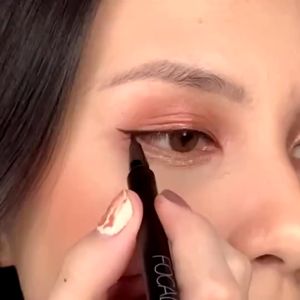 FOCALLURE Black Eyeliner FA13 Waterproof 24H Long Lasting Eye Liner Hitam Tahan Lama Anti Air