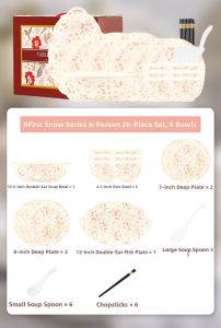 KANGMO | Luxury New Wedding Gift Ceramic Tableware Set