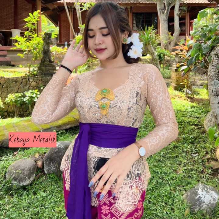 Kebaya Bali Jadi Metalik Terbaru | Kebaya Brokat | Kebaya Bali | Kebaya  Jadi Bali | Lazada Indonesia