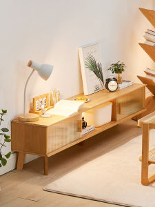 ZHUTING | Simplicity Modern Solid Wood TV Console & Coffee Table Combination Original Wood Color