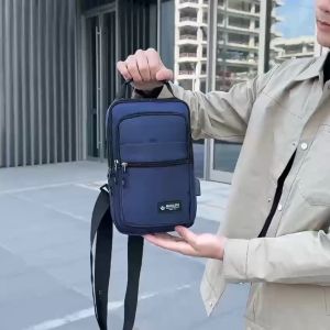 TAS SELEMPANG PRIA KANVAS WATERPROOF 517 SLINGBAG IMPORT KOREA TERBARU PREMIUM BERKUALITAS GRADE A