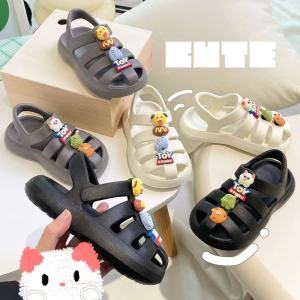 Childrens Summer Sandals Sports Soft Bottom Roman Beach Hole Shoes Boys Girls Outdoor Wear Comfortable EVA Material