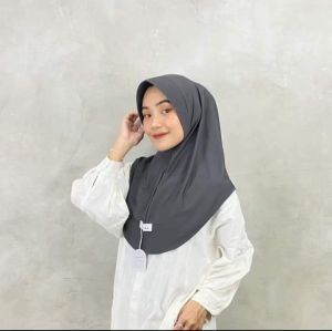 KENAN - Daily Dzevada Size M Hijab Instan Matt Jersey Bergo Kerudung Nyaman Original