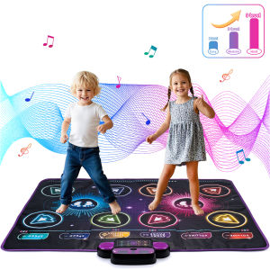 Kids Electronic Dance Mat Dancing Blanket Double Players Mode with 9 Levels Kid Floor Music Blanket Educational Toys Kids Gifts