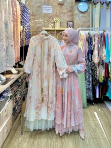 Dewita Dress Premium Elegan - Gamis Lebaran Kekinian - Dress Pesta Trendy