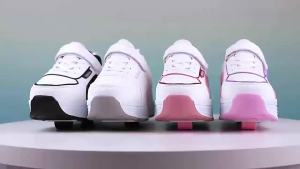 Childrens Roller Shoes with 4 Wheels