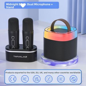 TANALAZ | Bluetooth KTV Microphone & Speaker All-in-one Microphone for Children