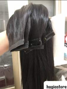 1 kẹp phím tóc người thật tự nối mini tự nối tóc tại nhà