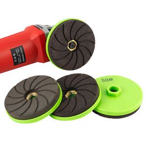 LOZLIN Ceramic Tile Trimming Polishing Disc 100mm Angle Grinder Dry Polishing Stone Marble Porcelain Chamfering Grinding Edge
