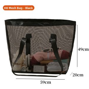 Colorblock Mesh Large Capacity Beach Bag