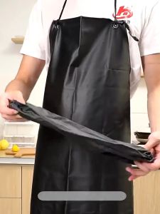 ผ้ากันเปื้อนขนาดใหญ่ 110CM วัสดุ PVC ผ้ากันเปื้อนทำงานกันน้ำ