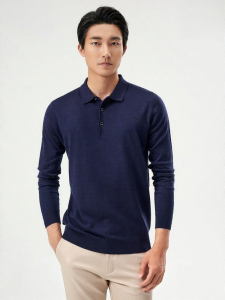 HENGYUANXIANG | Silk and Wool Mens Knit Sweater
